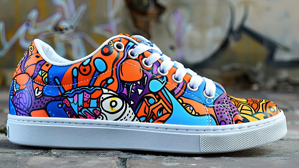 a coloful shoe